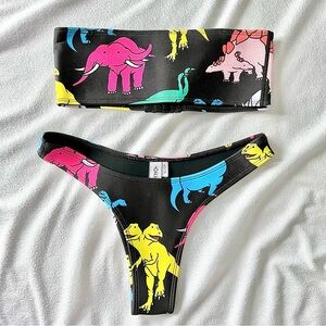 HOAKA SWIMWEAR X PONY DINO BIKINI SET - LIMITED EDITION